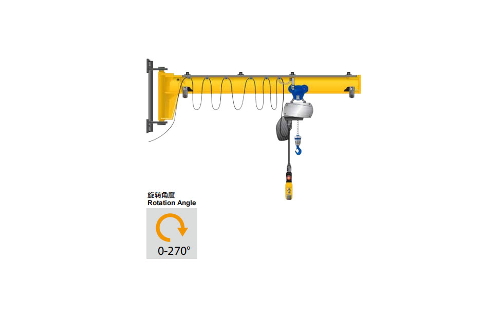 冠航墻壁式旋臂起重機