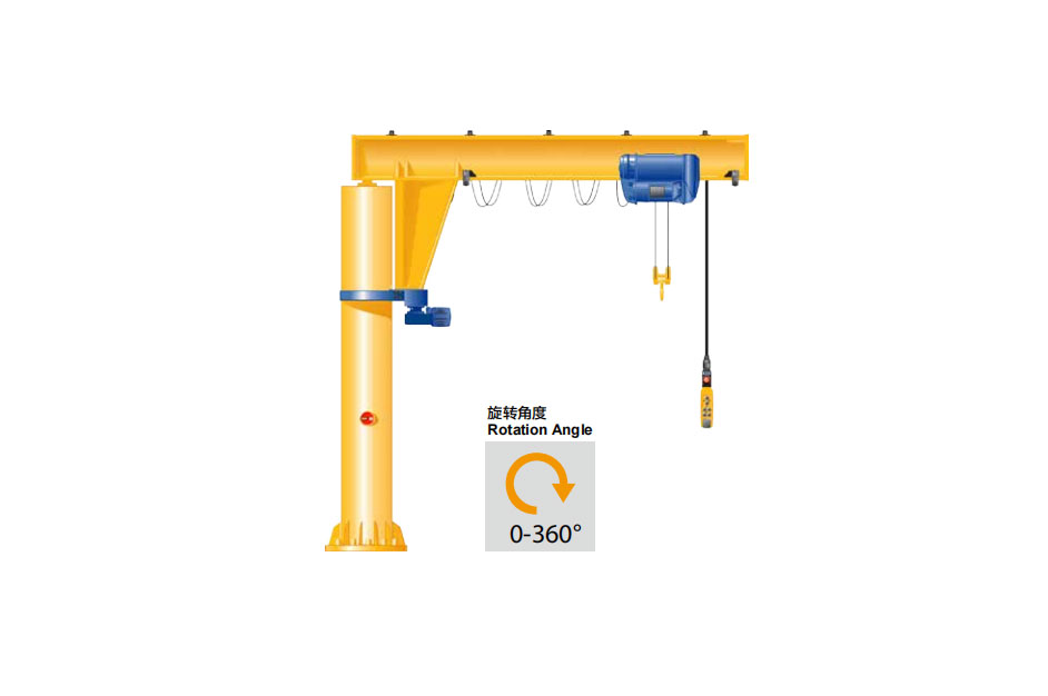 冠航大噸位定柱式旋臂起重機